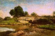 Charles Francois Daubigny The Flood Gate at Optevoz Sweden oil painting artist